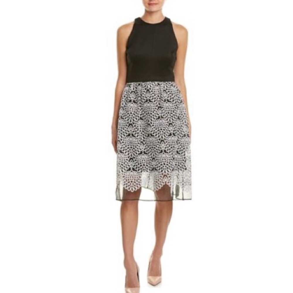 Taylor Embroidered Organza Midi Dress